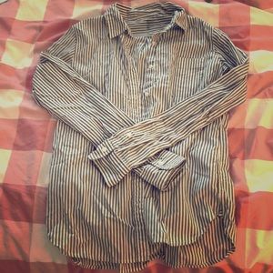 Muji strip shirt